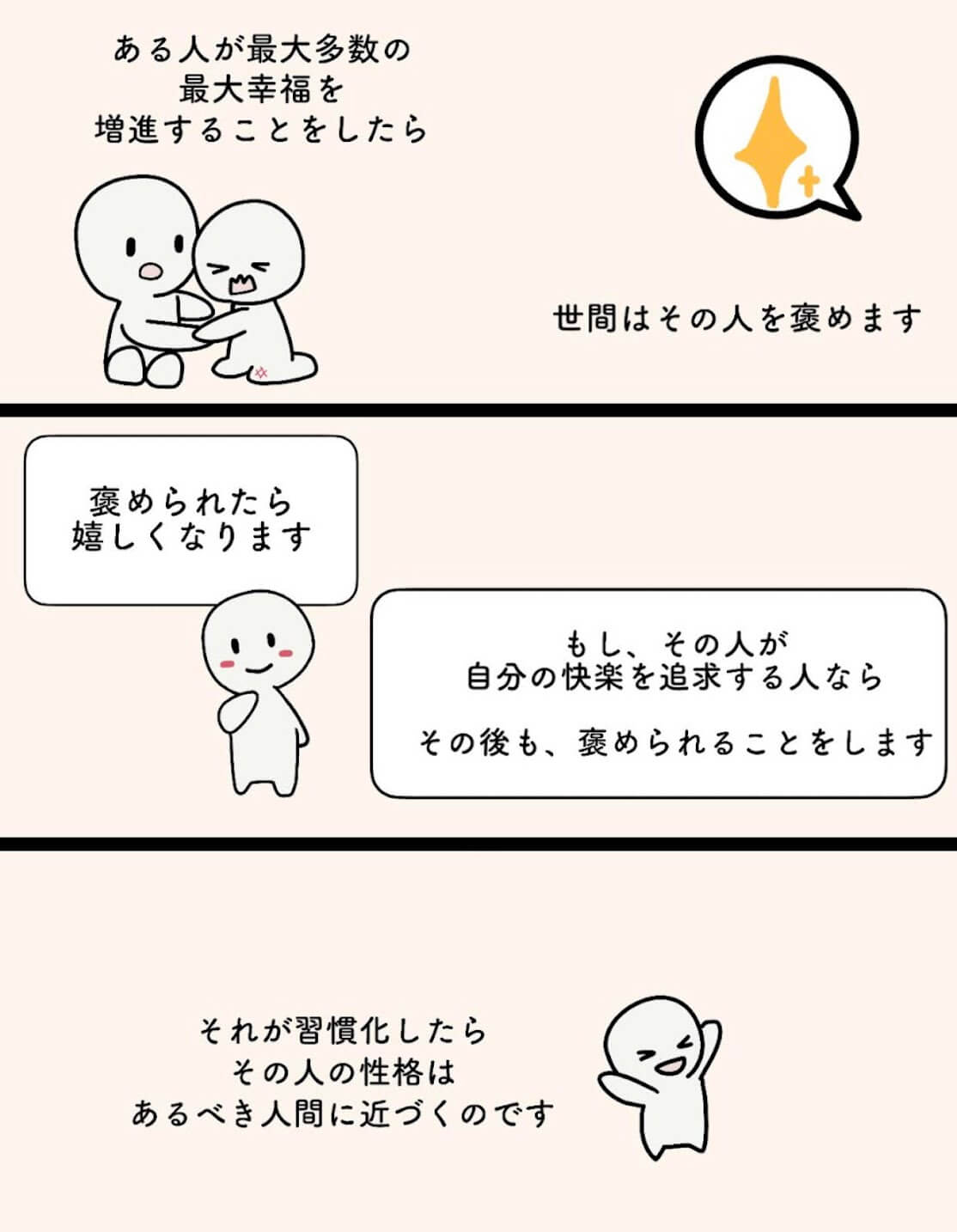 ベンサムの快楽主義をイラストで簡単に分かりやすく解説 | きつねの経済学